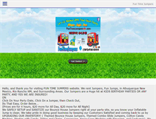 Tablet Screenshot of funtimejumpersnm.com